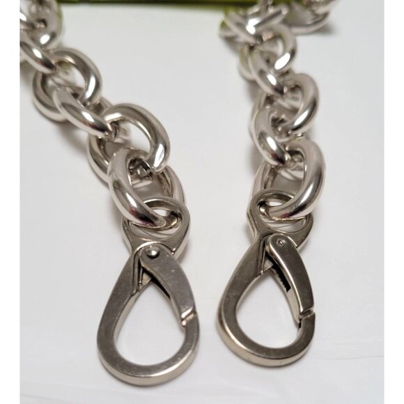 Purse N-Alize-It 16.5" Chain Link Handbag Handle Lobster Claw Clasps Silver-Tone - Picture 6 of 8